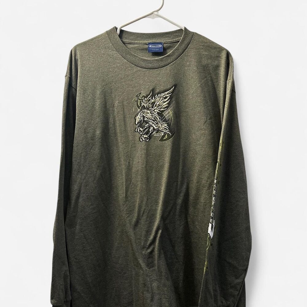 Unbranded Men's Green and Khaki T-shirt